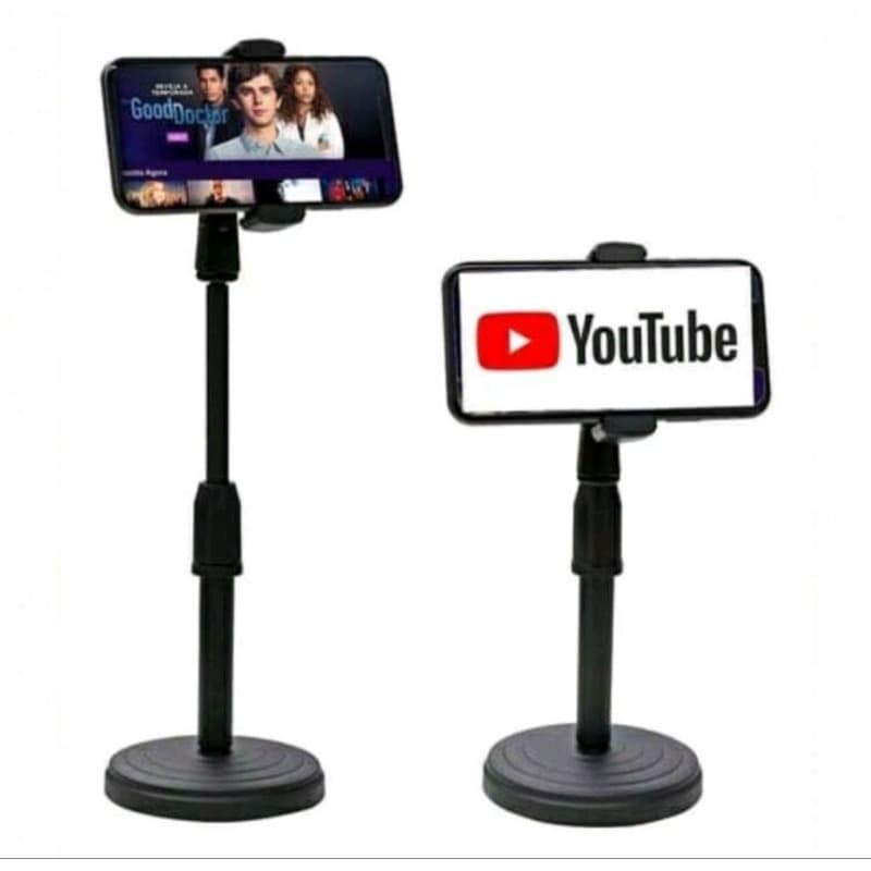 Suporte para Celular, ajustável, Mesa, Preto (Novo)