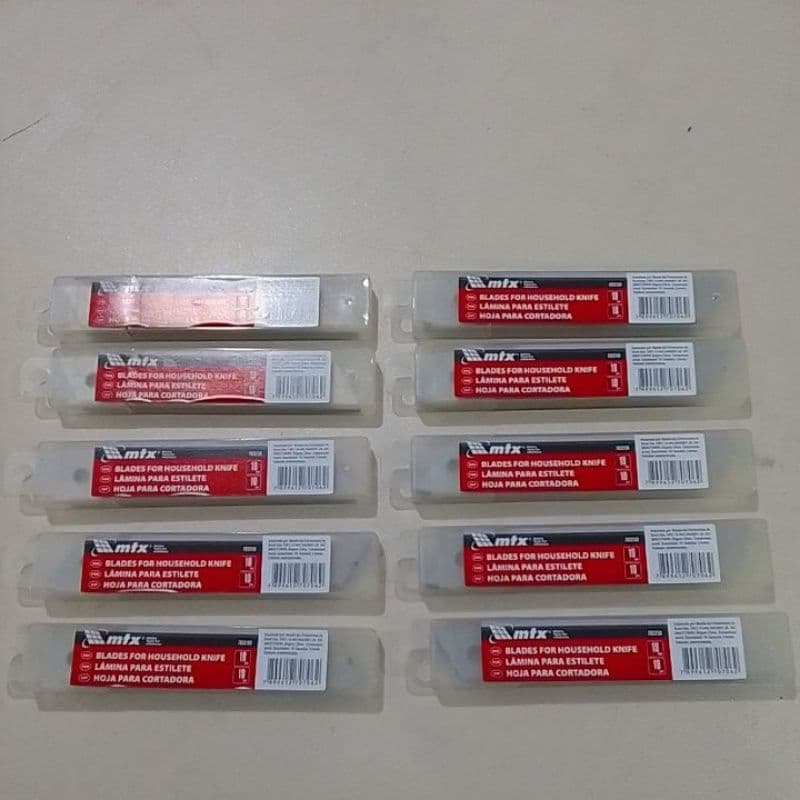 Lâmina para estilete 18mm kit 100 lâminas