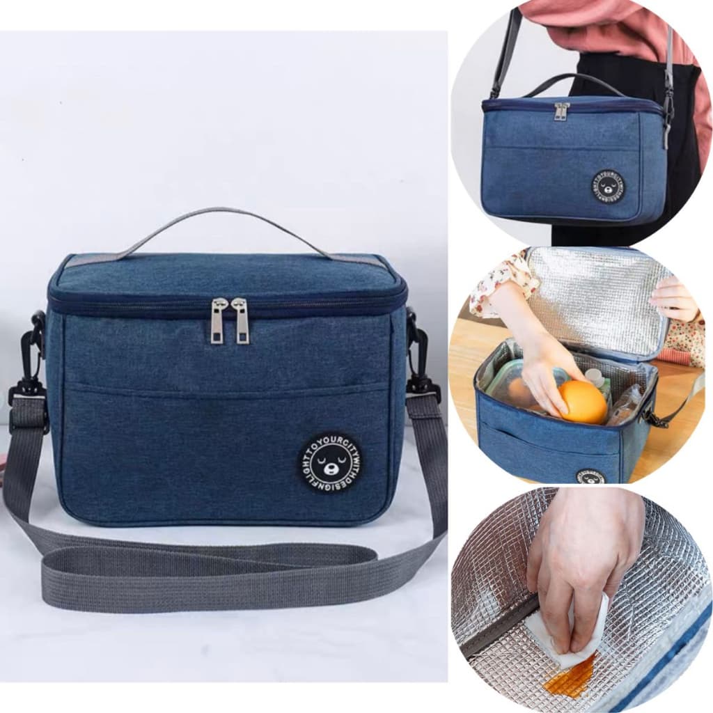 Bolsa Térmica Grande Feminina Masculina Para Marmitas E Passeio