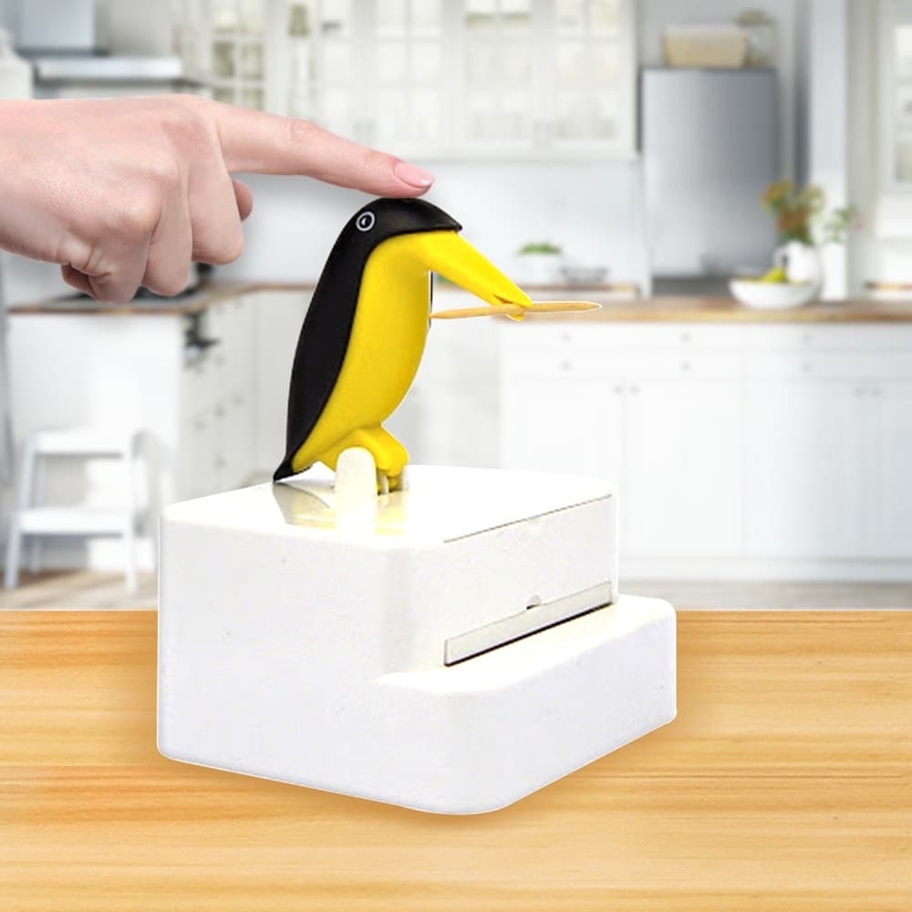 Porta Palito de Dente Paliteiro de Mesa Formato de Passarinho Super Funcional e Decorativo
