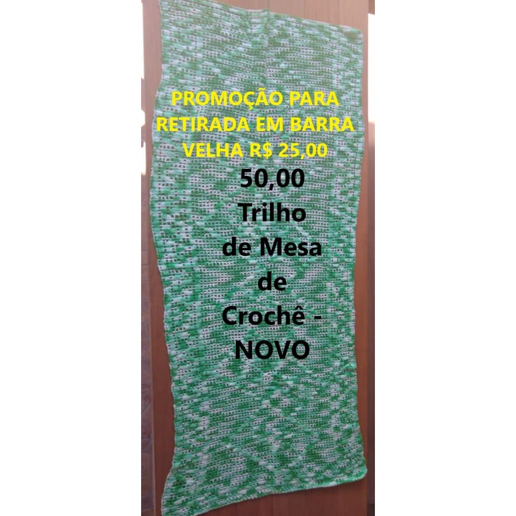 Trilho de Mesa de Crochê - NOVO