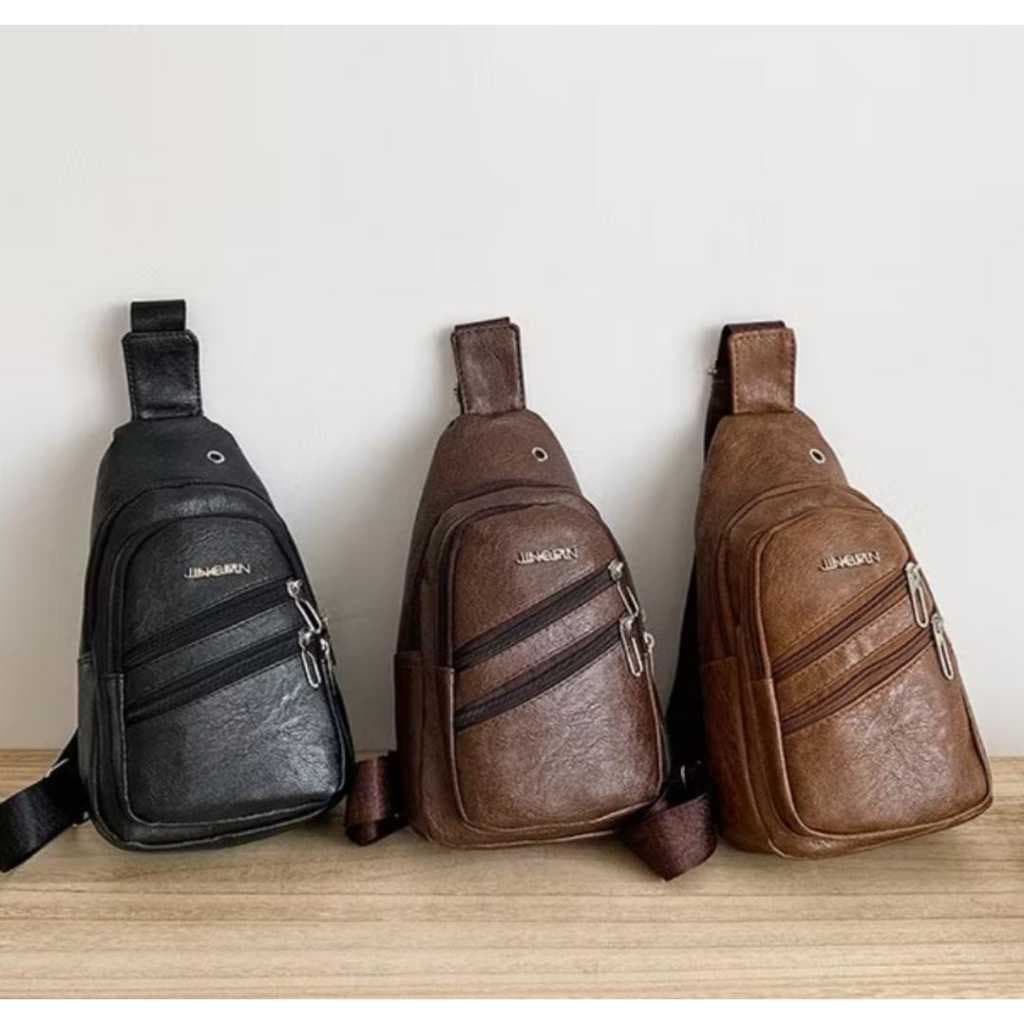 Pochete Couro Masculina / Feminina Casual / Bolsa De Ombro / Transversal