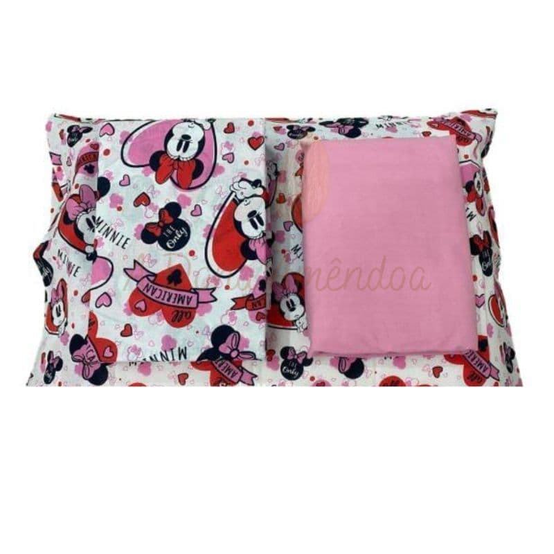 Jogo Cama Lençol Solteiro Disney 100% Algodão 3 peças Belíssimo