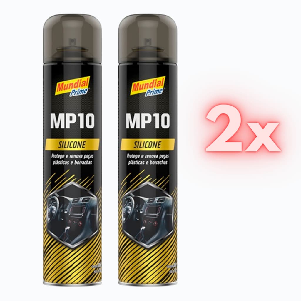 2un Silicone Automotivo Mundial Prime Spray Perfumado 300ml