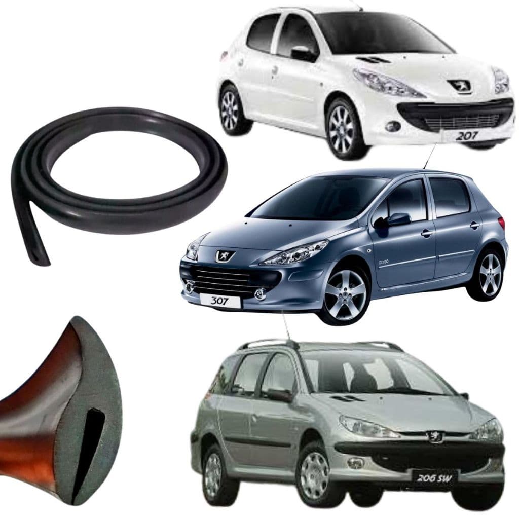 Borracha Acabamento Churrasqueira Parabrisa Peugeot 206 207 307 308 408