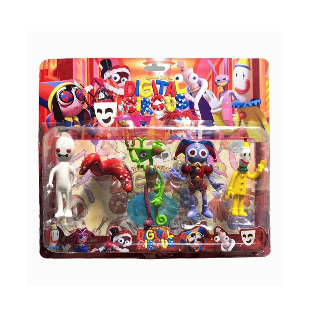 Kit 5 Bonecos Circo Digital Os Incríveis Cartelado Circus Brinquedo