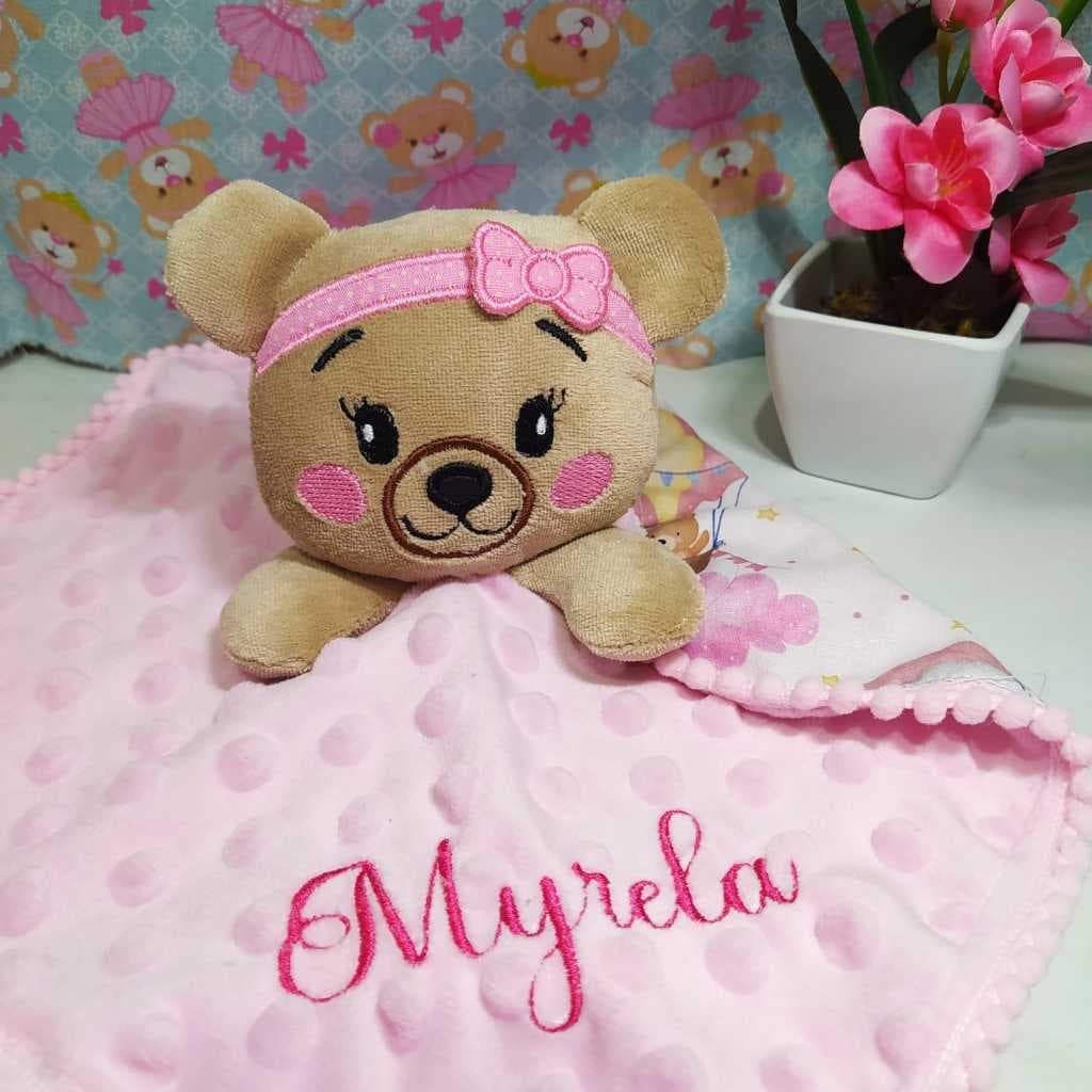 Naninha para bebê personalizada ursinho