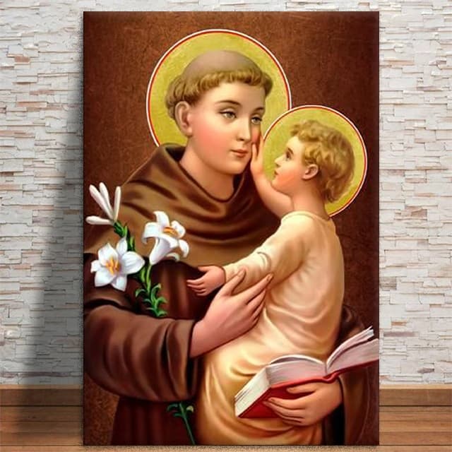 Quadro Decorativo Santo Antonio Imagem Religiosa MDF 3mm 4K