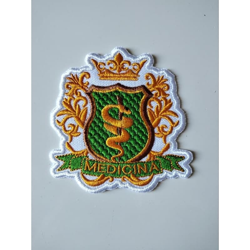 PATCH BORDADO TERMOCOLANTE-LOGO-CURSO-MEDICINA