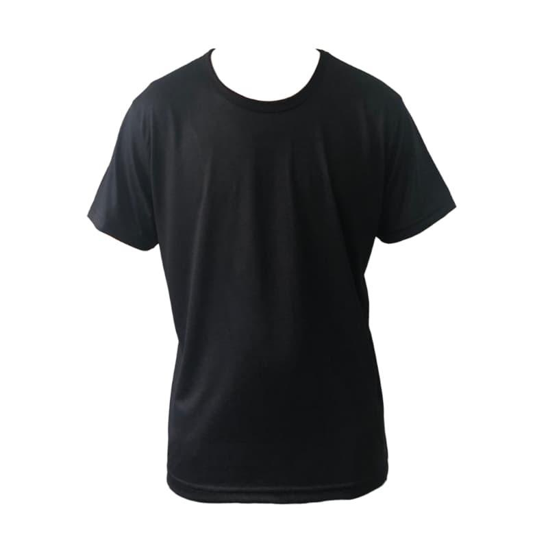 Camiseta Plus Size G1 G2 G3 PRETA masculina para sublimação 100% poliéster
