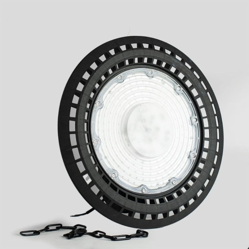 Luminária LED UFO Redondo 150W Holofote Industrial, Branco Frio 7000K, Refletor Econômico e Potente