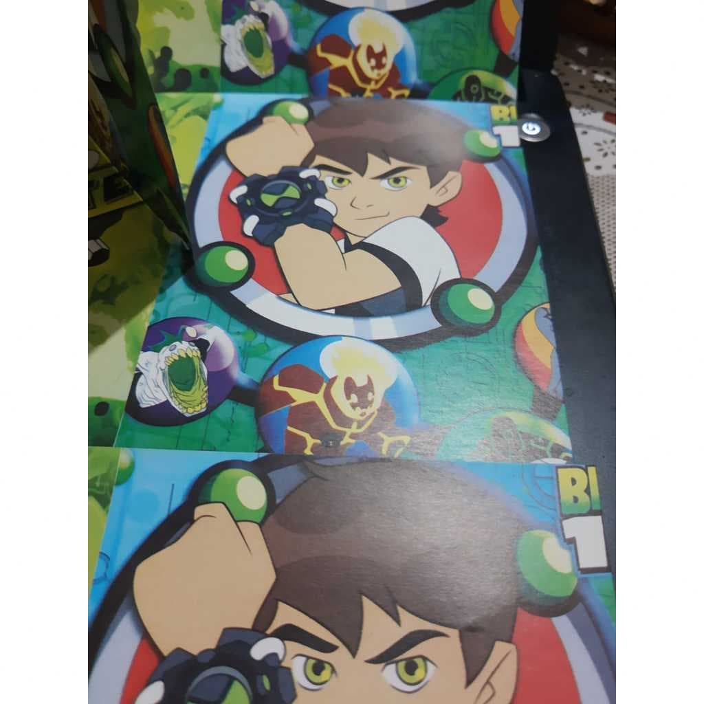 Convite Aniversário Infantil Ben10  Aventura Herói Anel Festa Personalizavel c/8 unidades