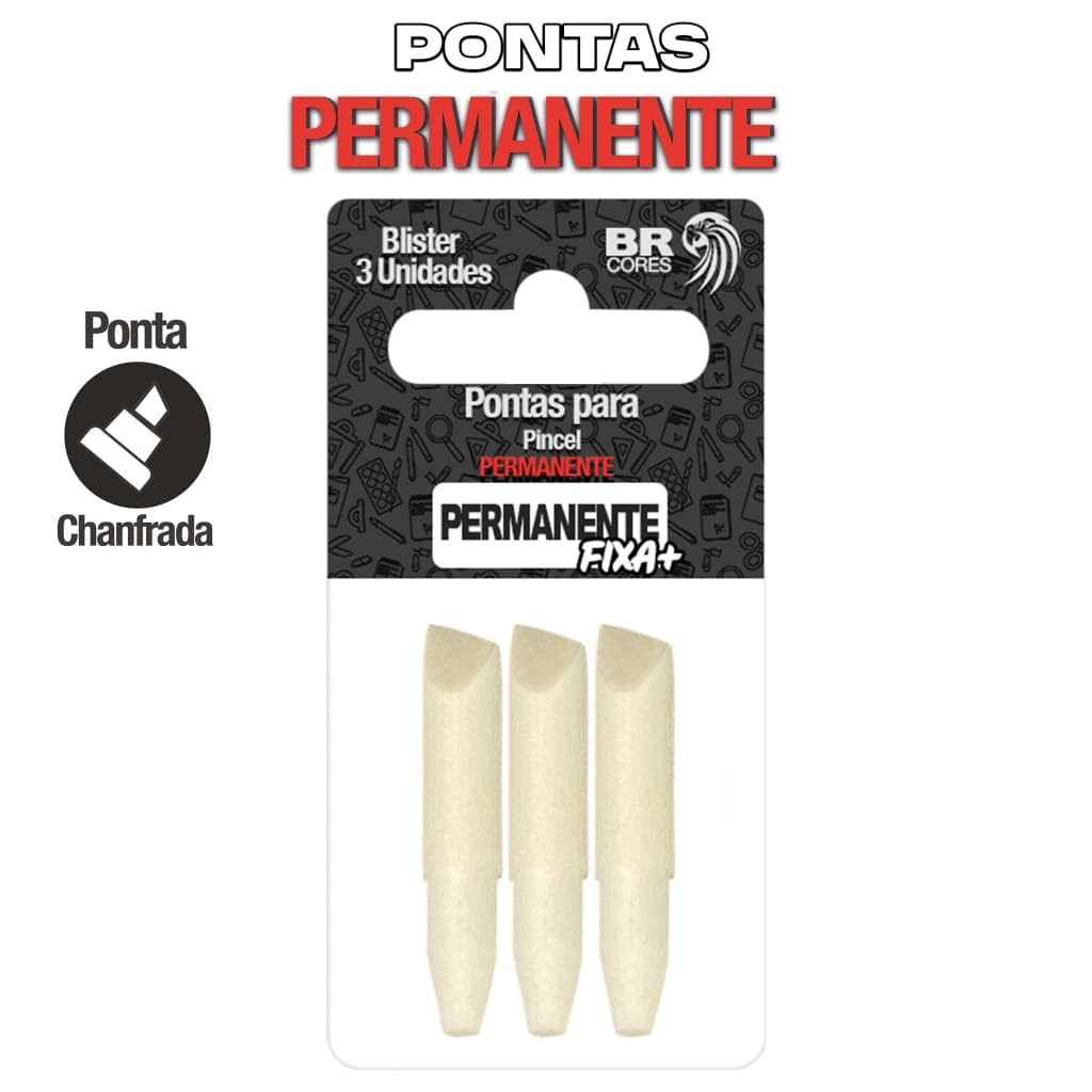 Pontas Chanfradas para Marcador Permanente - FIXA+
