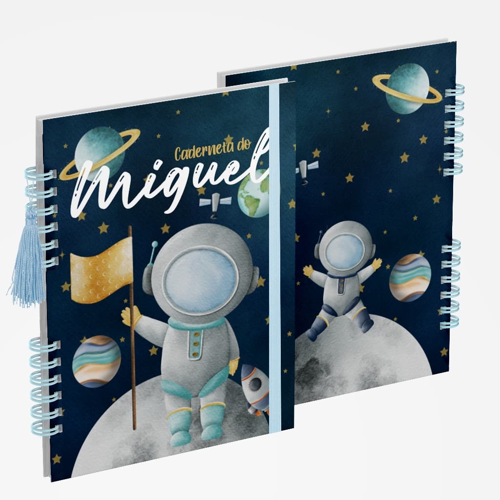 Caderneta de Vacina Vacinação Vários Modelos Masculina Astronauta 8