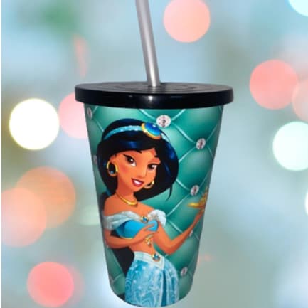 KIT 2 UND de Copo Decorado 550ml com Canudo (PROMOÇÃO)- Plastshop