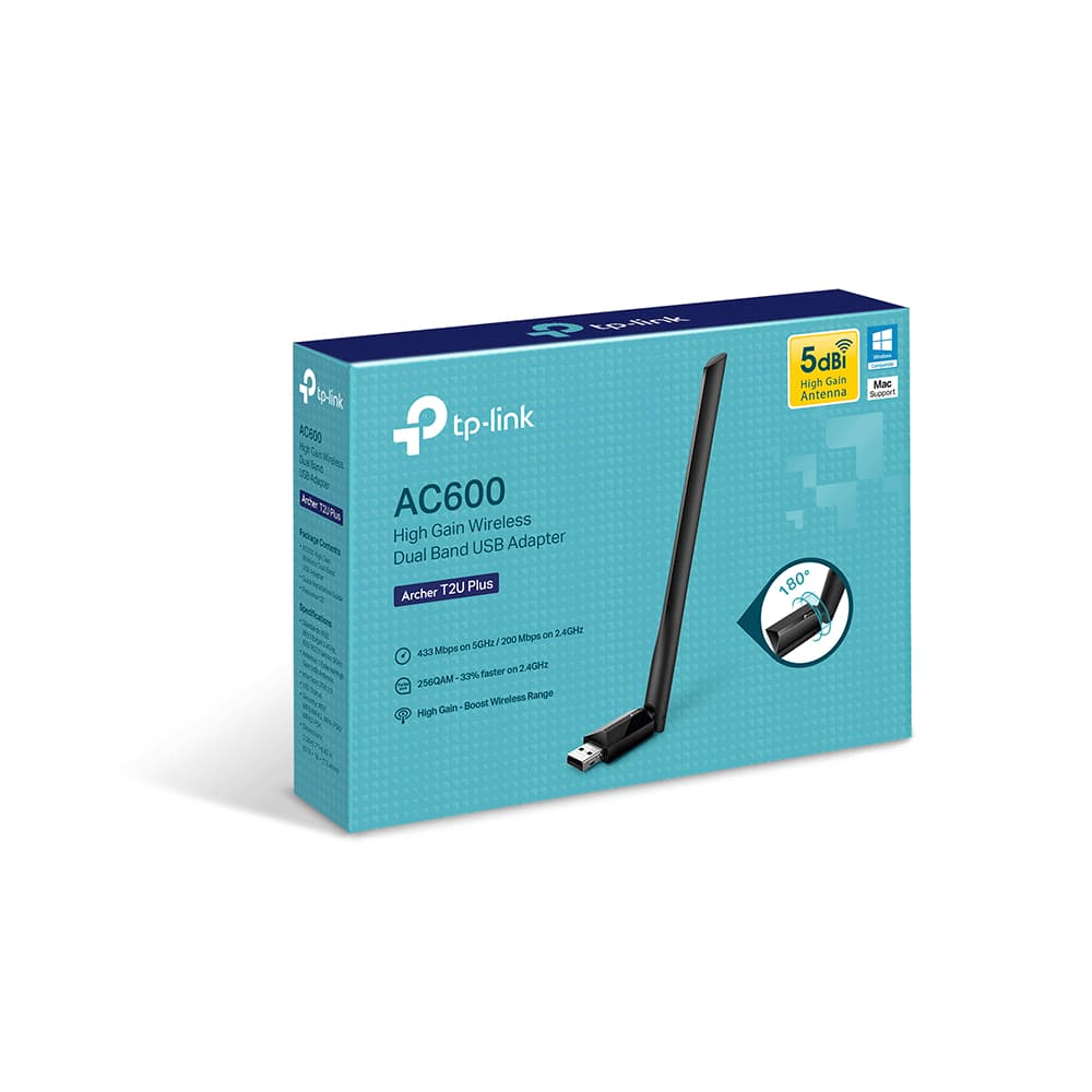 Adaptador Wifi 600mbps Tp-link 5ghz Plus T2u Archer Ac600
