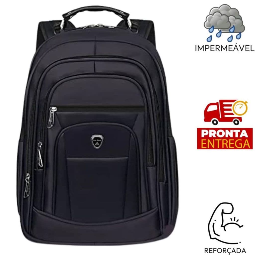Mochila Bolsa Escolar Notebook Impermeável Colegial Adulto Reforçada