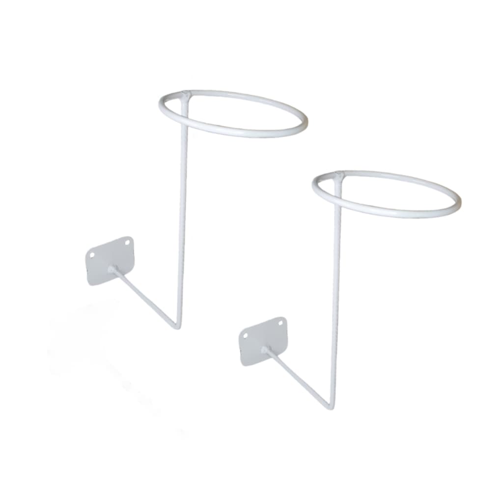 2 Suporte Organizador Pendurar Capacete Multifuncional Branco