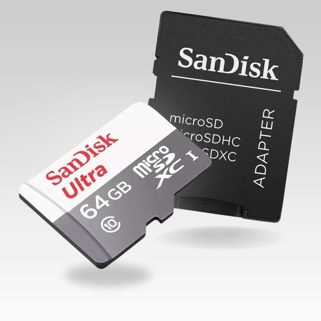kit 2-3 Cartão Micro SD Memória 64/128G Ultra C/ Adaptador p/ Câmera Fotográfica e Computador NOVA