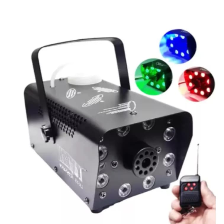 Máquina De Fumaça festa 750w 8 Leds Iluminação Rgb + Controle 110v/220v