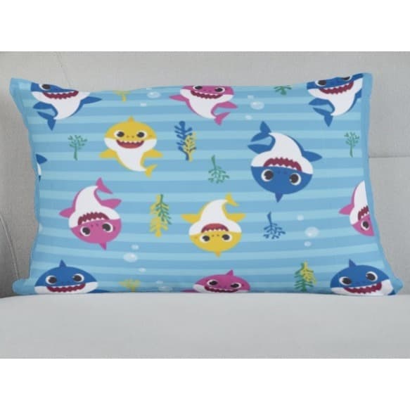 Fronha Infantil Capa de Travesseiro Baby Shark 70x50cm