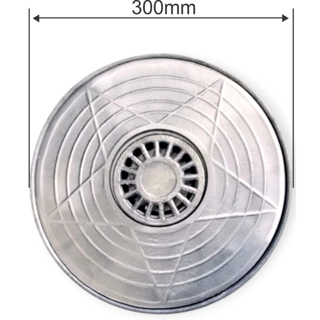 Tampa Caixa Gordura 300mm Alumínio