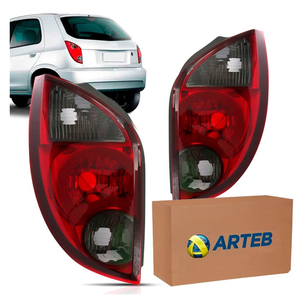 Par Lanterna Traseira Arteb Fumê Celta KIT2504