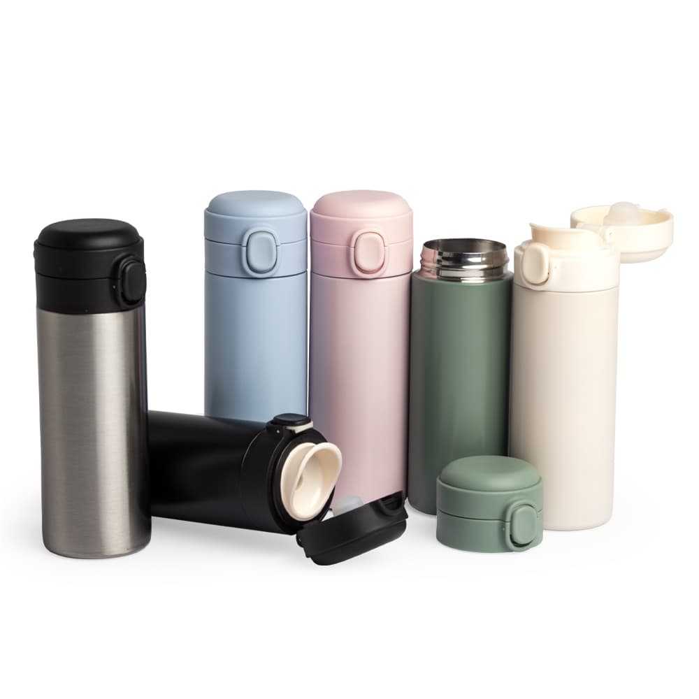 Garrafa Térmica Inox 400ml Bebidas Quentes ou Frias por Horas