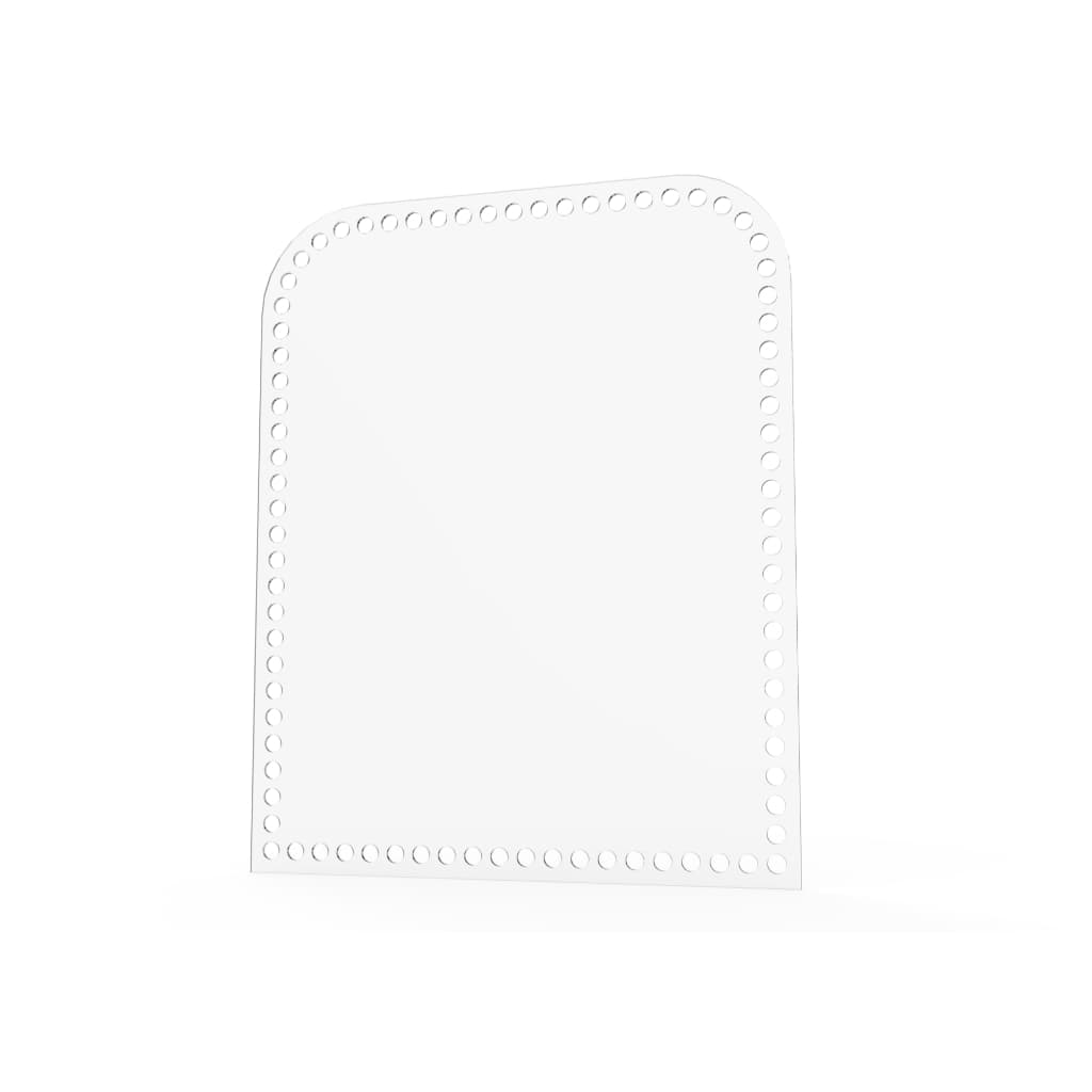 BASE DE CROCHÊ PARA MOCHILA 22,7X18 CM - CRISTAL