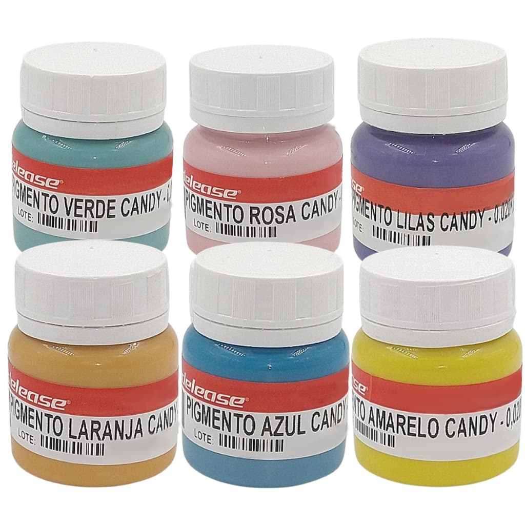 Kit TODOS os Pigmentos Candy Colors Redelease (Tons Pastéis)