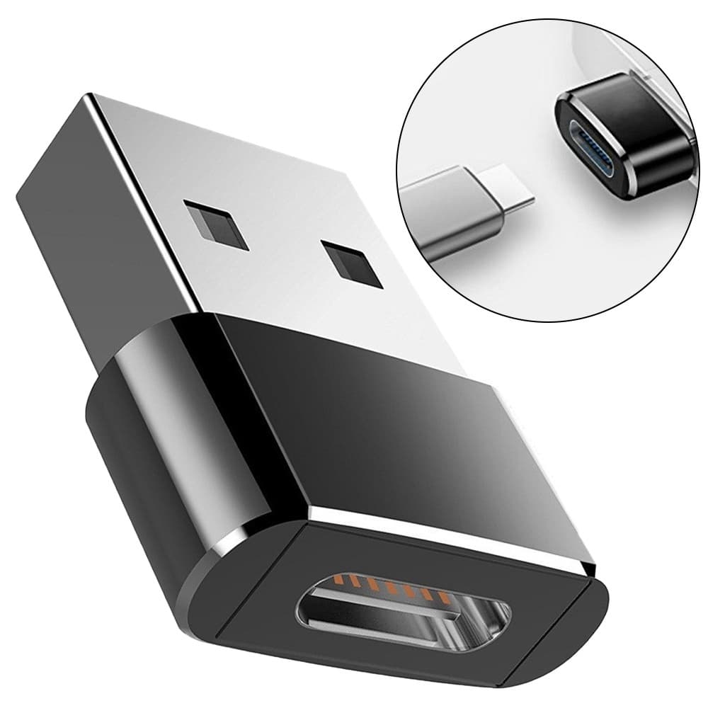 Mini Adaptador  USB 3.0 Para Tipo C Conector  Cabo Do Carregador iPhone iPad Android