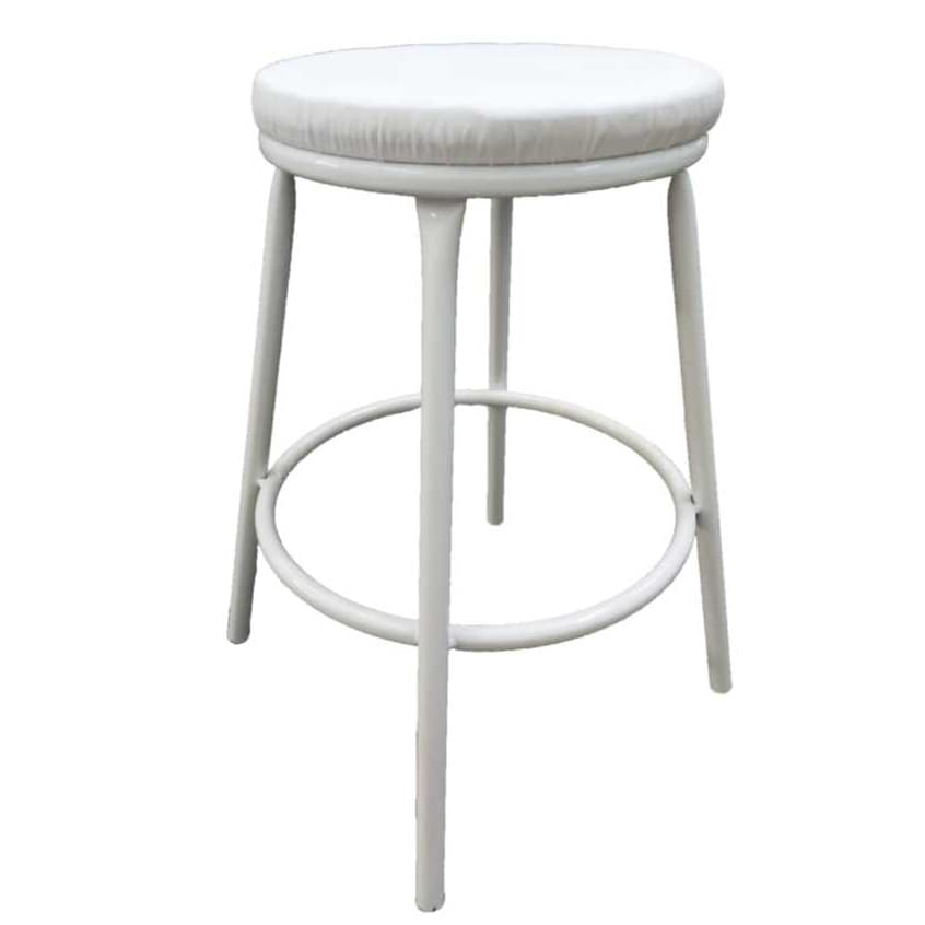 Banco Baixo Branco sem Encosto 50 cm Altura Mesa Cozinha