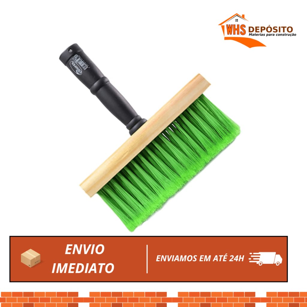 Broxa Base de Madeira Retangular MEDIDA 20 x 60 x 170 mm - Compel