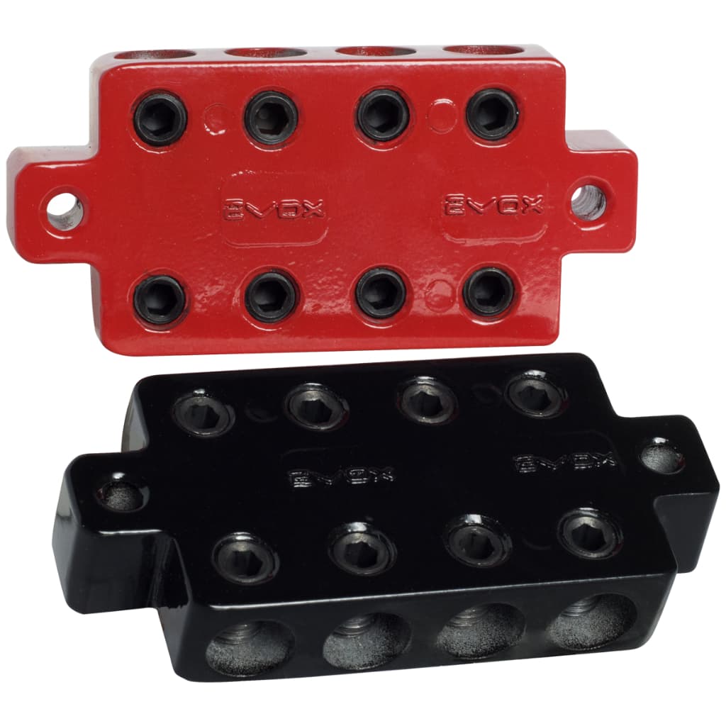 Barramento Automotivo 4x4 8 Vias Som 3% Cobre Bateria Modulo Fonte