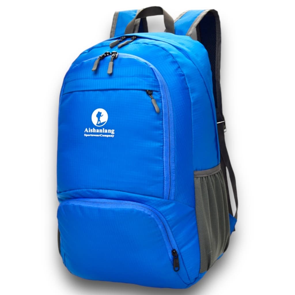 Mochila Bolsa Dobrável Impermeável Esportiva Reforçada Nylon