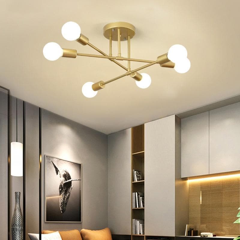 Pendente Lustre Sputnik Prêmio 6 Lampadas para sala de jantar home office quarto cozinha e comercio