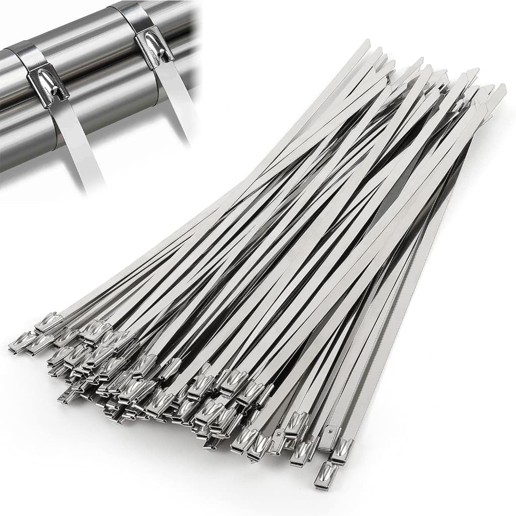 Kit 50x/100x Abraçadeiras Zip Tie Enforca Gato Lacre Inox 50cm