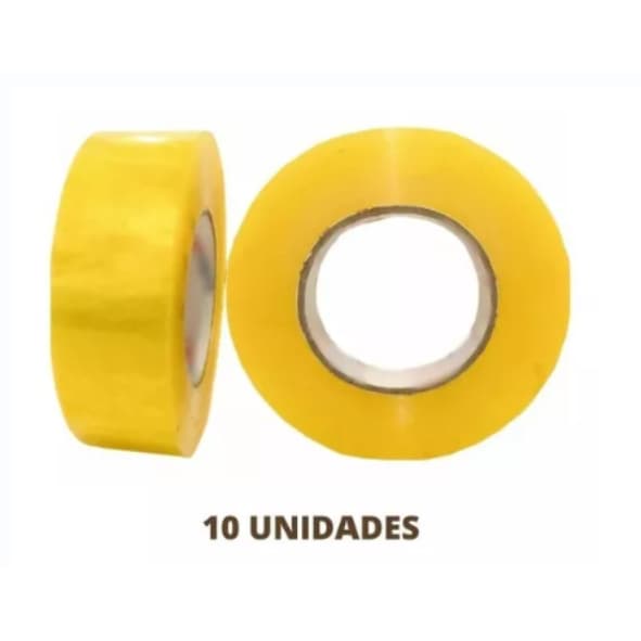Fita Adesiva Kit Com 10 Rolos com 500m cada Transparente Durex Importado