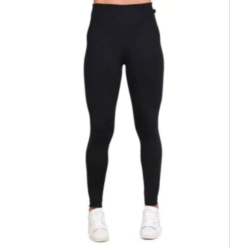 Calça Legging Preta Treino Malhação Lisa gringa Feminina