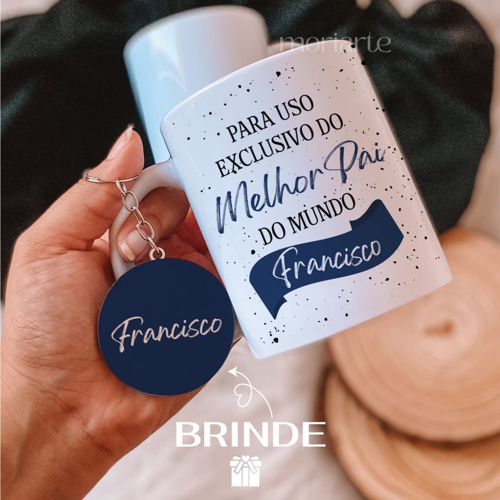 caneca personalizada melhor Pai, caneca e chaveiro , presente criativo Pai