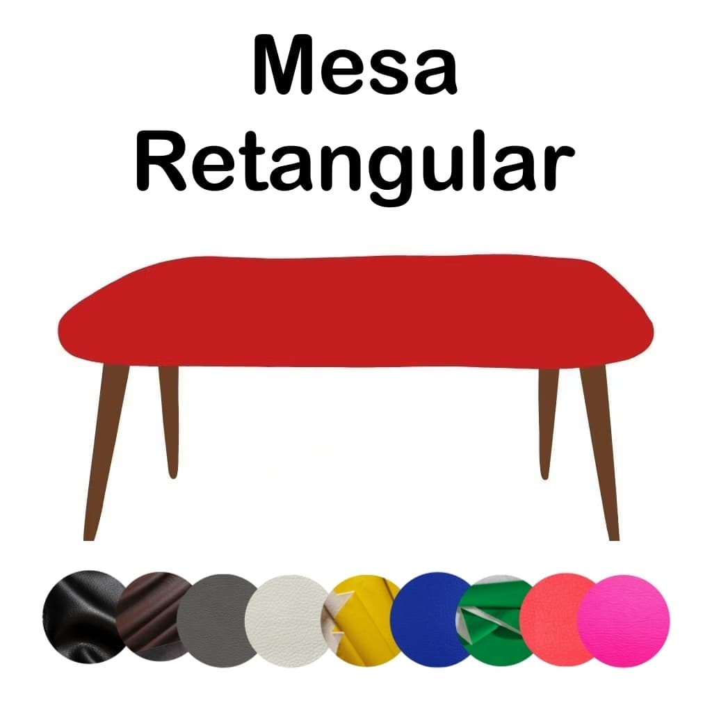 Capa Mesa Retangular Restaurante Bar Couro Corino Impermeável 120X70 cm