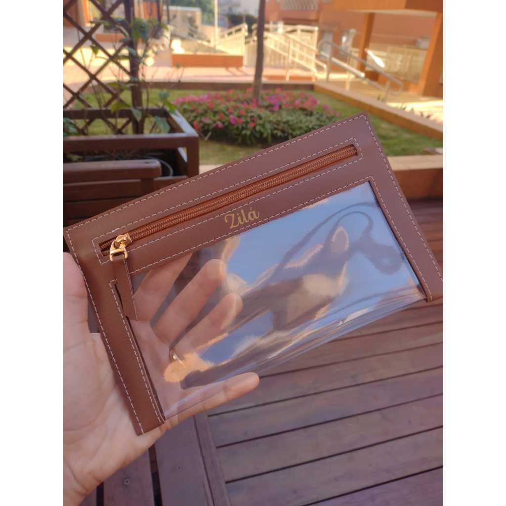 Necessaire basic com visor plástico personalizado