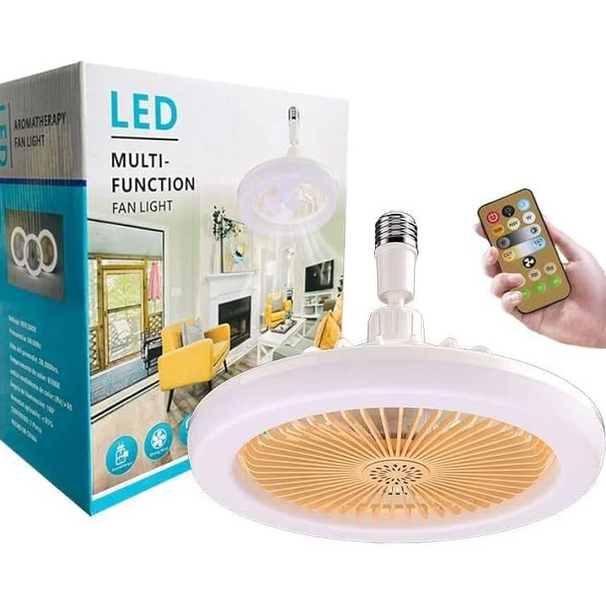 Ventilador De Controle Remoto Inteligente lâmpada LED silencioso 30w - Led Smart