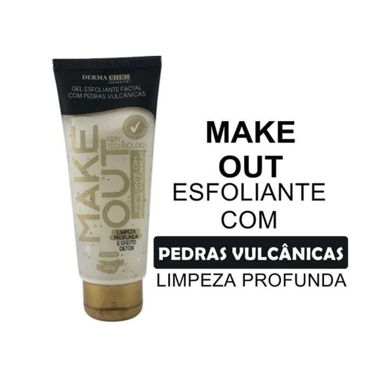 GEL ESFOLIANTE FACIAL C/ PEDRAS VULCÂNICAS MAKE OUT DERMACHEM