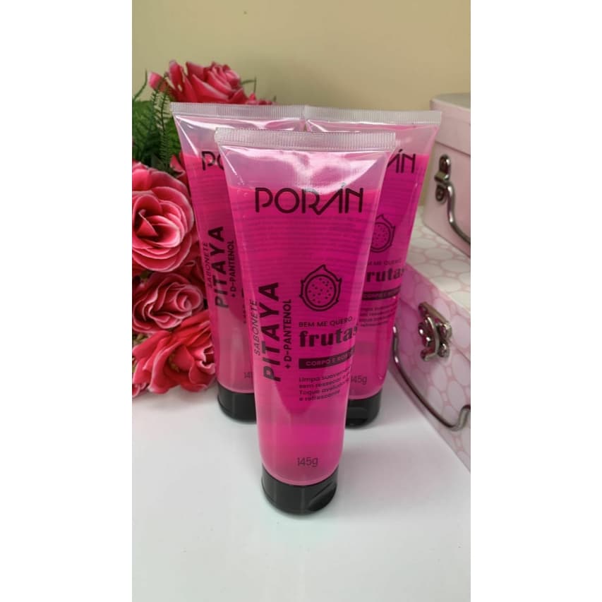 SABONETE PITAYA + D-PANTENOL PORÁN 145G CORPO E ROSTO BEM ME QUERO