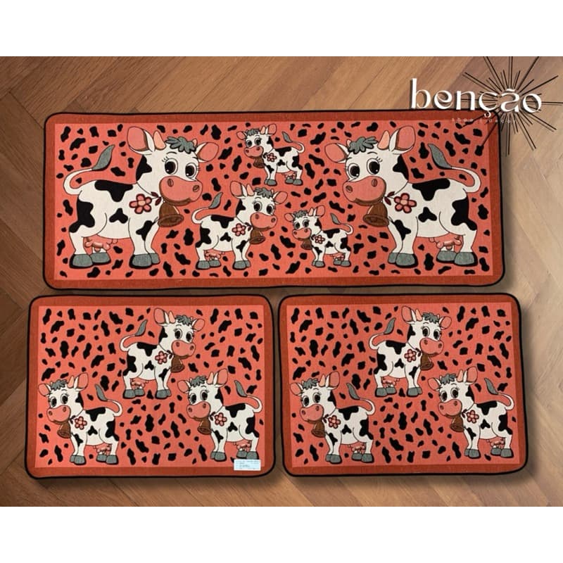 Tapete de Cozinha Passadeiras 3 Peças 1 Passadeira e 2 Tapetes Cozinha Decoração Diferente