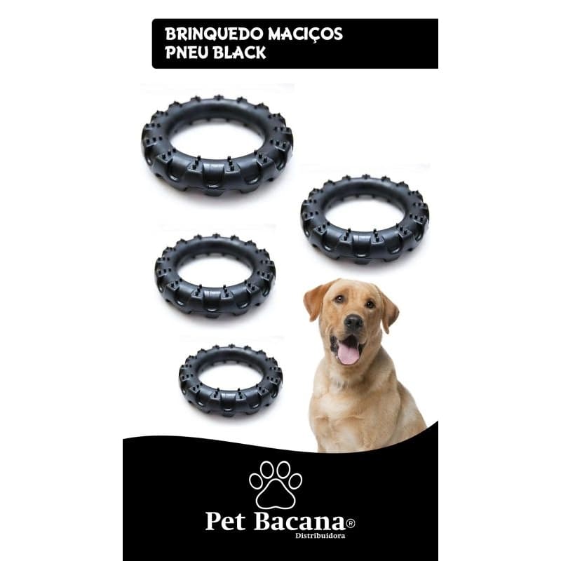 Brinquedo Mordedor Pneu Maciço para Cães Cachorro Pet Tamanho P M G e BIG
