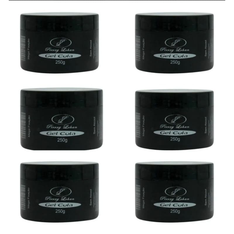 Gel Para Cabelo Cola Pierry Lohan 250g Kit 6 unidades