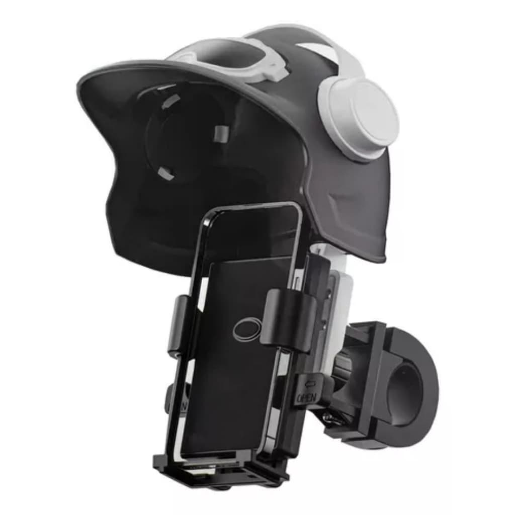 Suporte Capacete Para Celular Proteção Sol Chuva Moto Bike