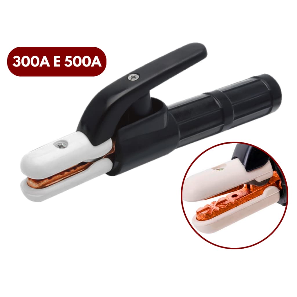 Alicate Para Solda Porta Eletrodo Alta Resistencia 300 e 500 Amperes - Fertak